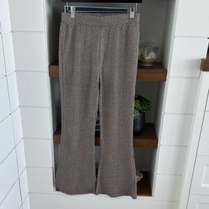O'Neill Brown and Cream Patterned Flare Pants